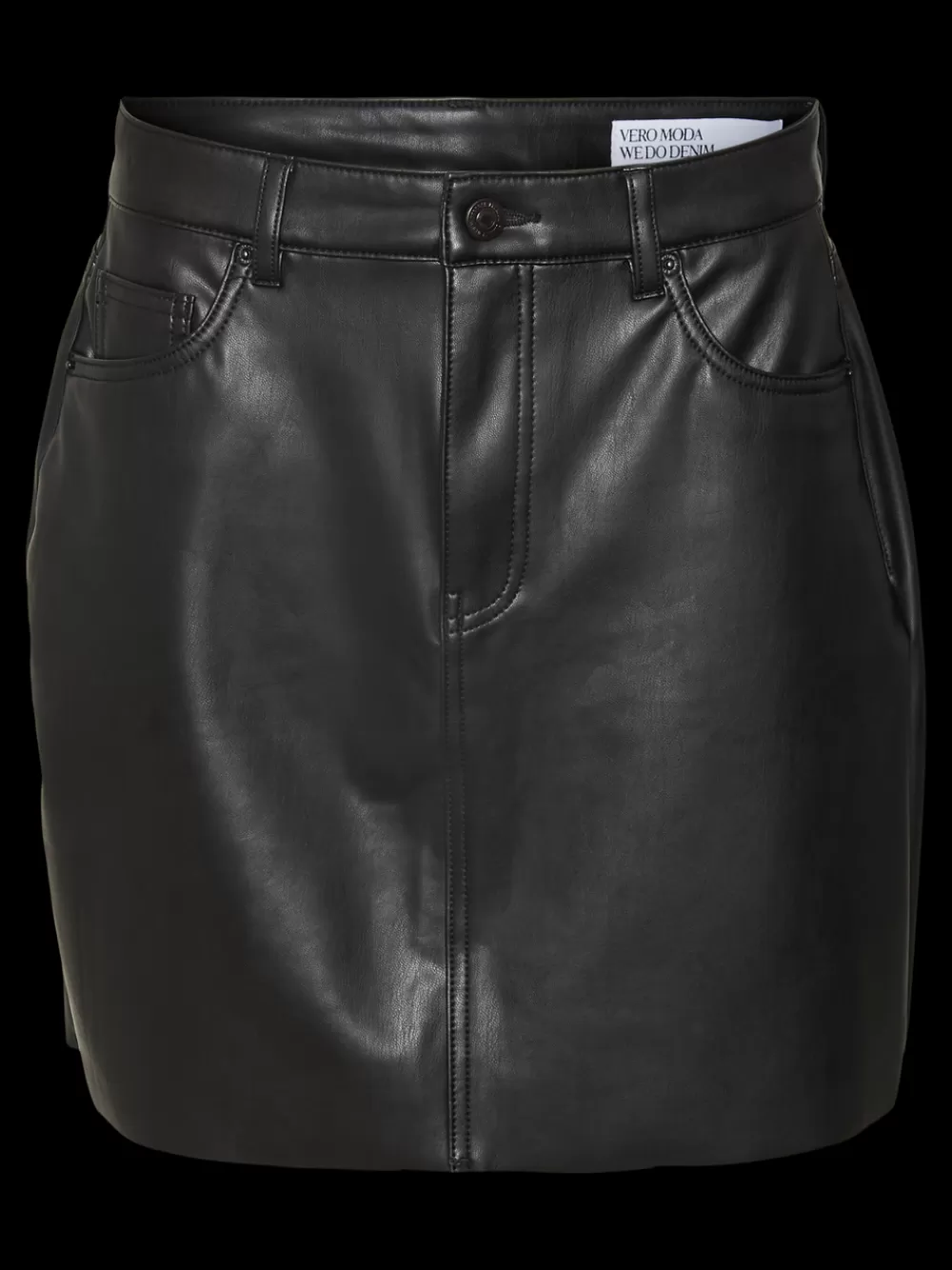 VERO MODA VMTESSA Korkea vyötärö Lyhyt hame Black Hot