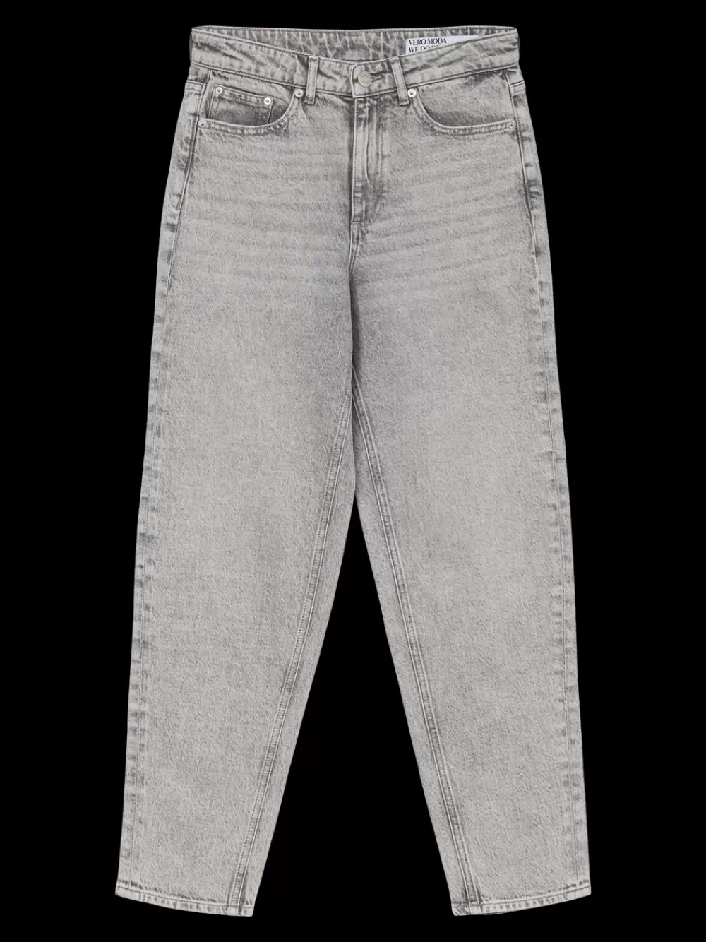 VERO MODA VMTESSA Korkea vyötärö Mom fit Farkut Light Grey Denim New