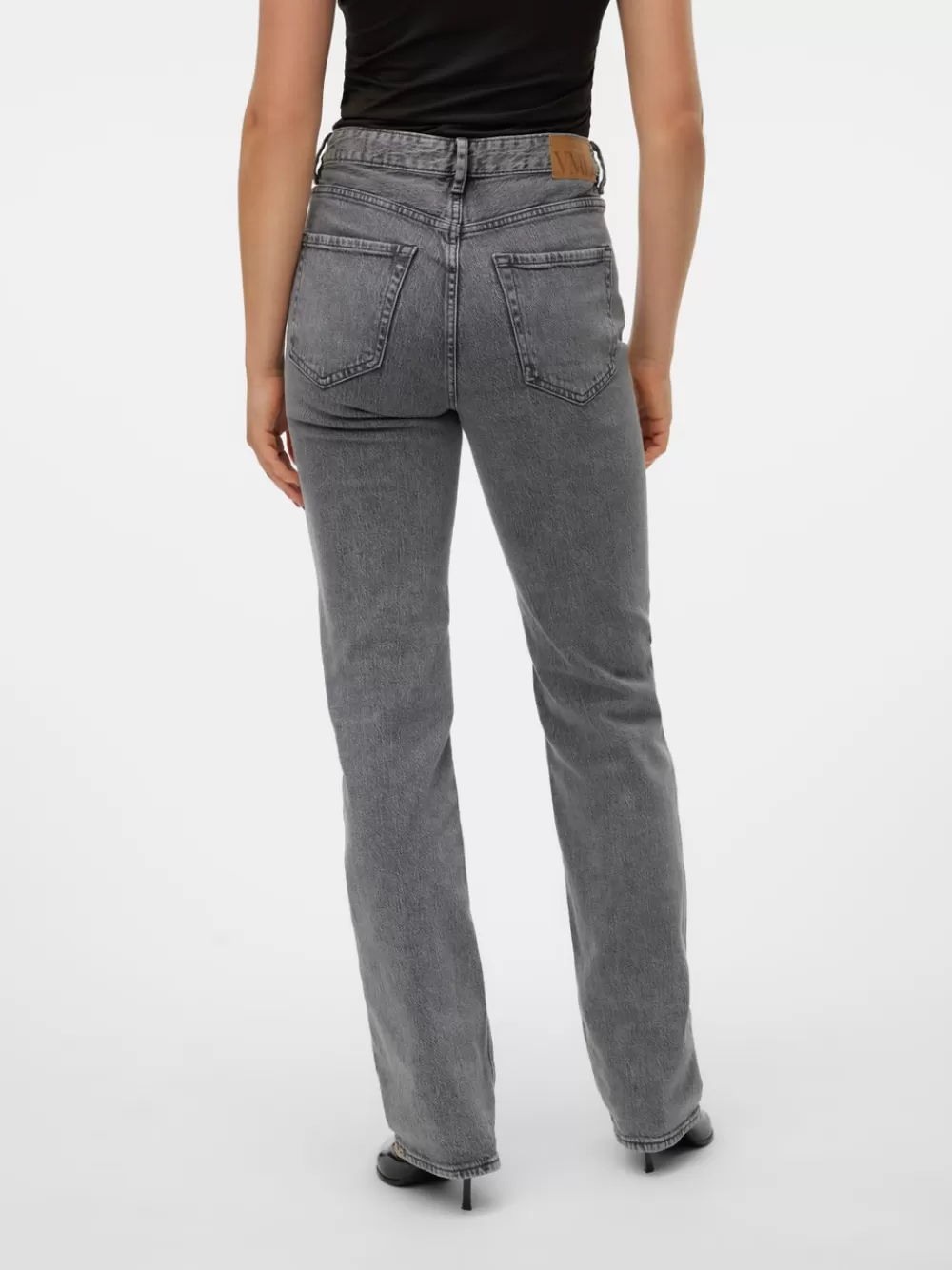 VERO MODA VMTESSA Korkea vyötärö Straight fit Farkut Medium Grey Denim Clearance