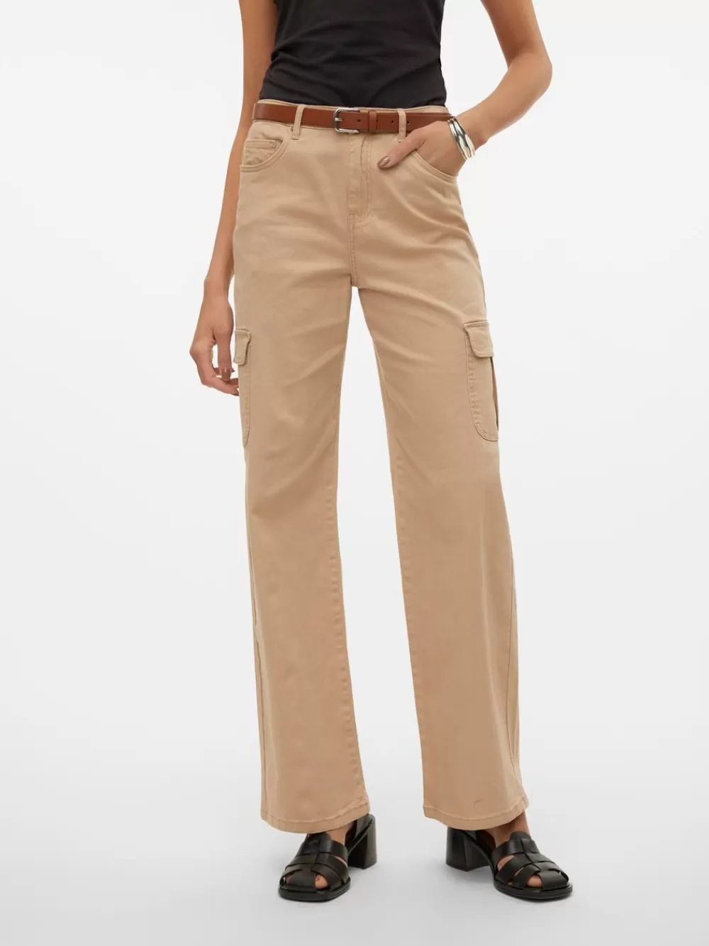 VERO MODA VMTESSA Korkea vyötärö Wide fit Farkut Nomad Cheap