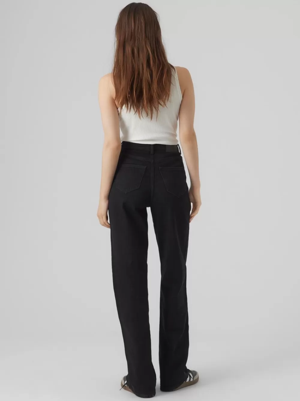 VERO MODA VMTESSA Korkea vyötärö Wide fit Farkut Black Best Sale