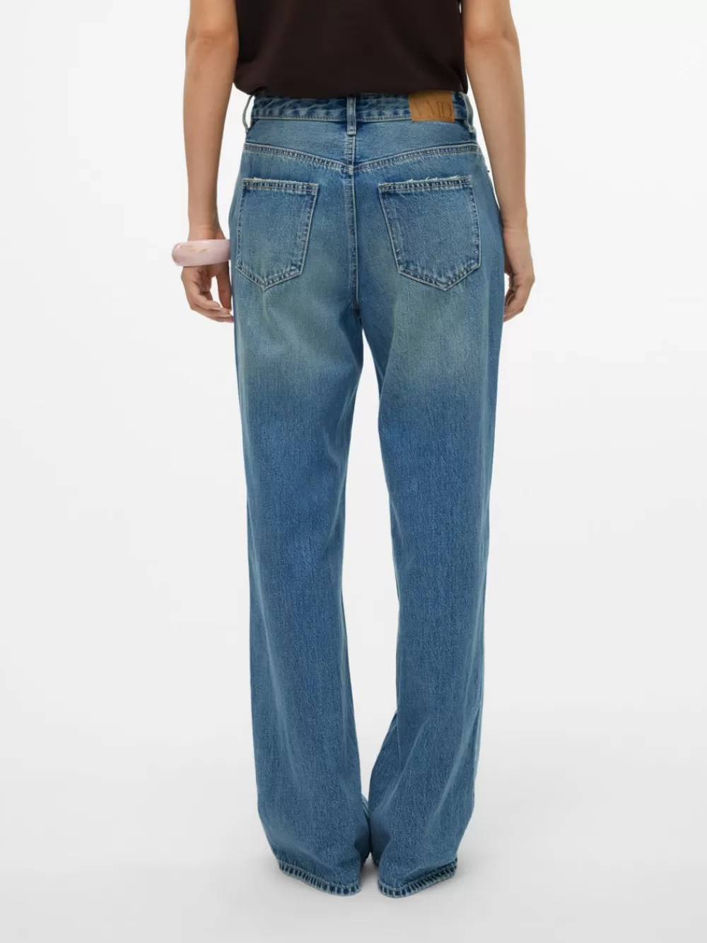 VERO MODA VMTOKEY Matala vyötärö Straight fit Farkut Medium Blue Denim Cheap