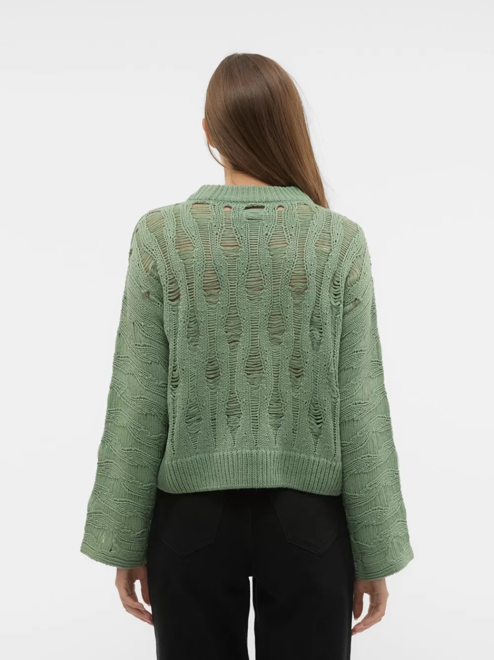 VERO MODA VMTORN Neulepuserot Hedge Green Clearance