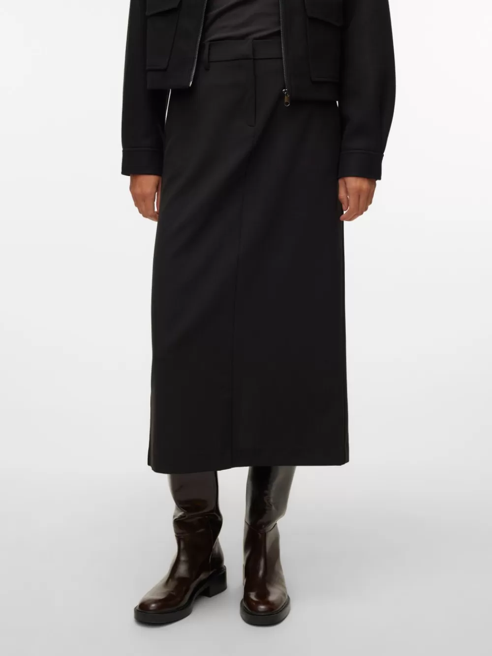 VERO MODA VMTROIAN Normaali vyötärö Pitkä hame Black Clearance