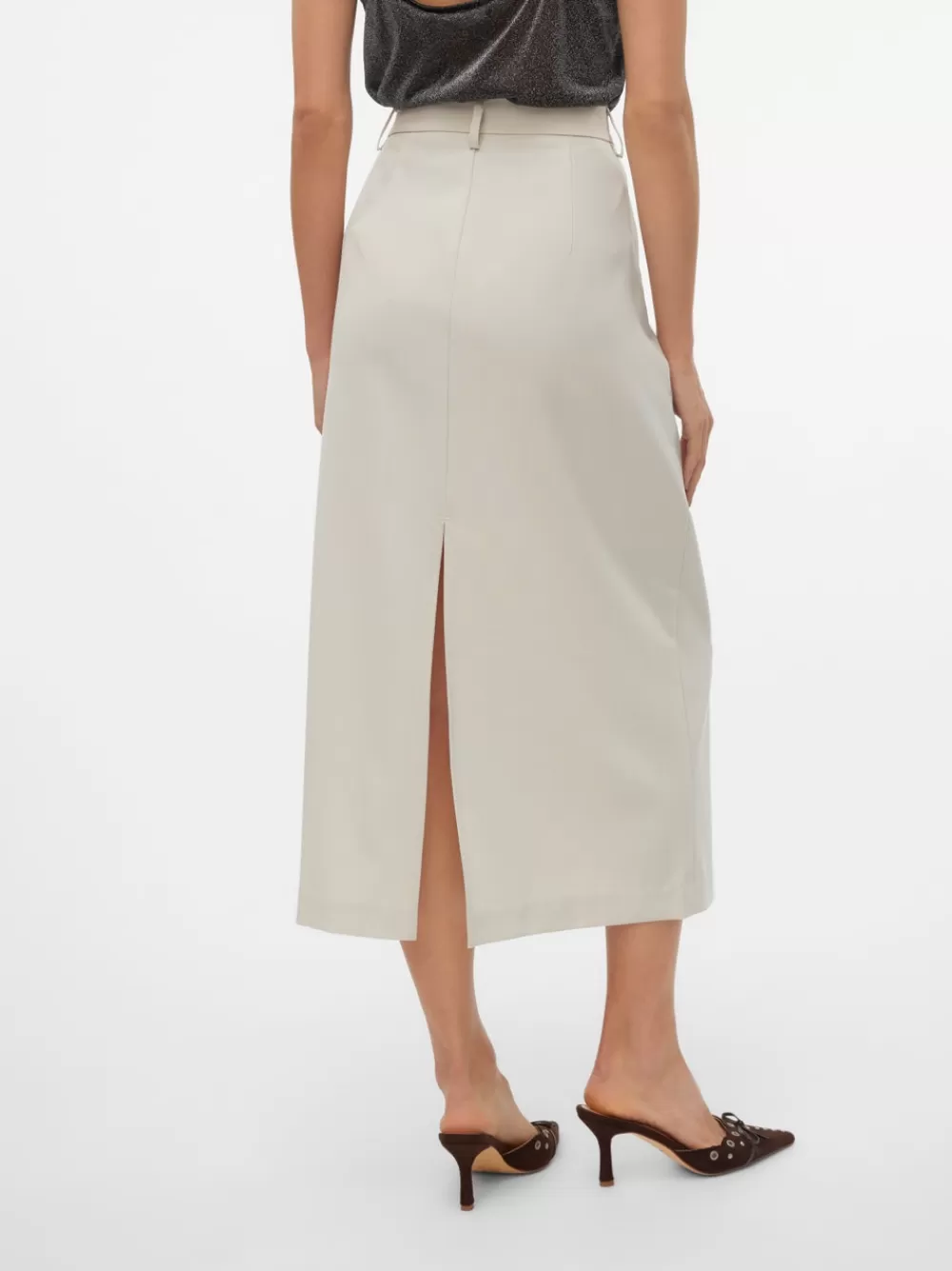 VERO MODA VMTROIAN Normaali vyötärö Pitkä hame Silver Lining Best Sale