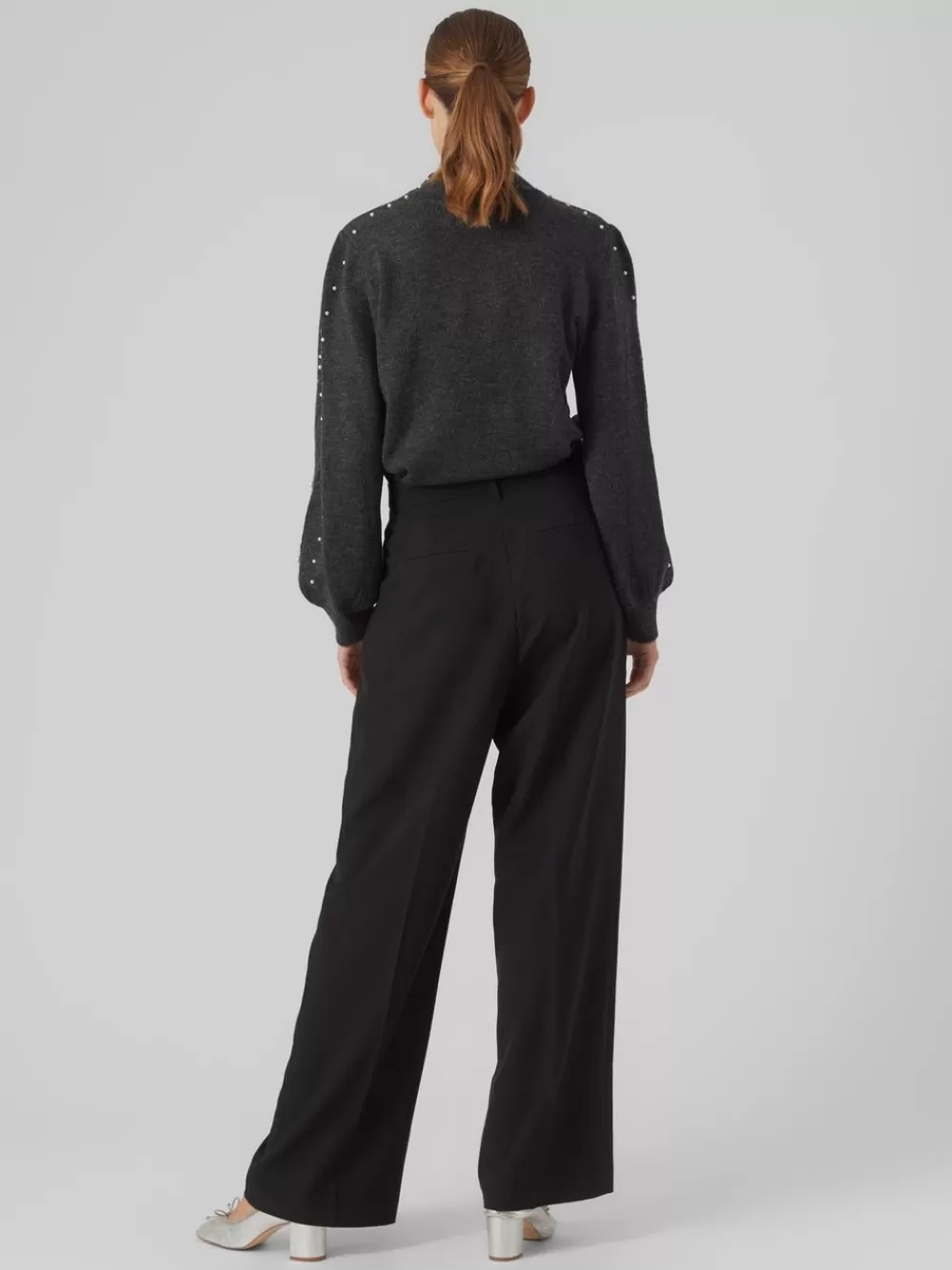 VERO MODA VMVIENNA Neulepuserot Dark Grey Melange Cheap