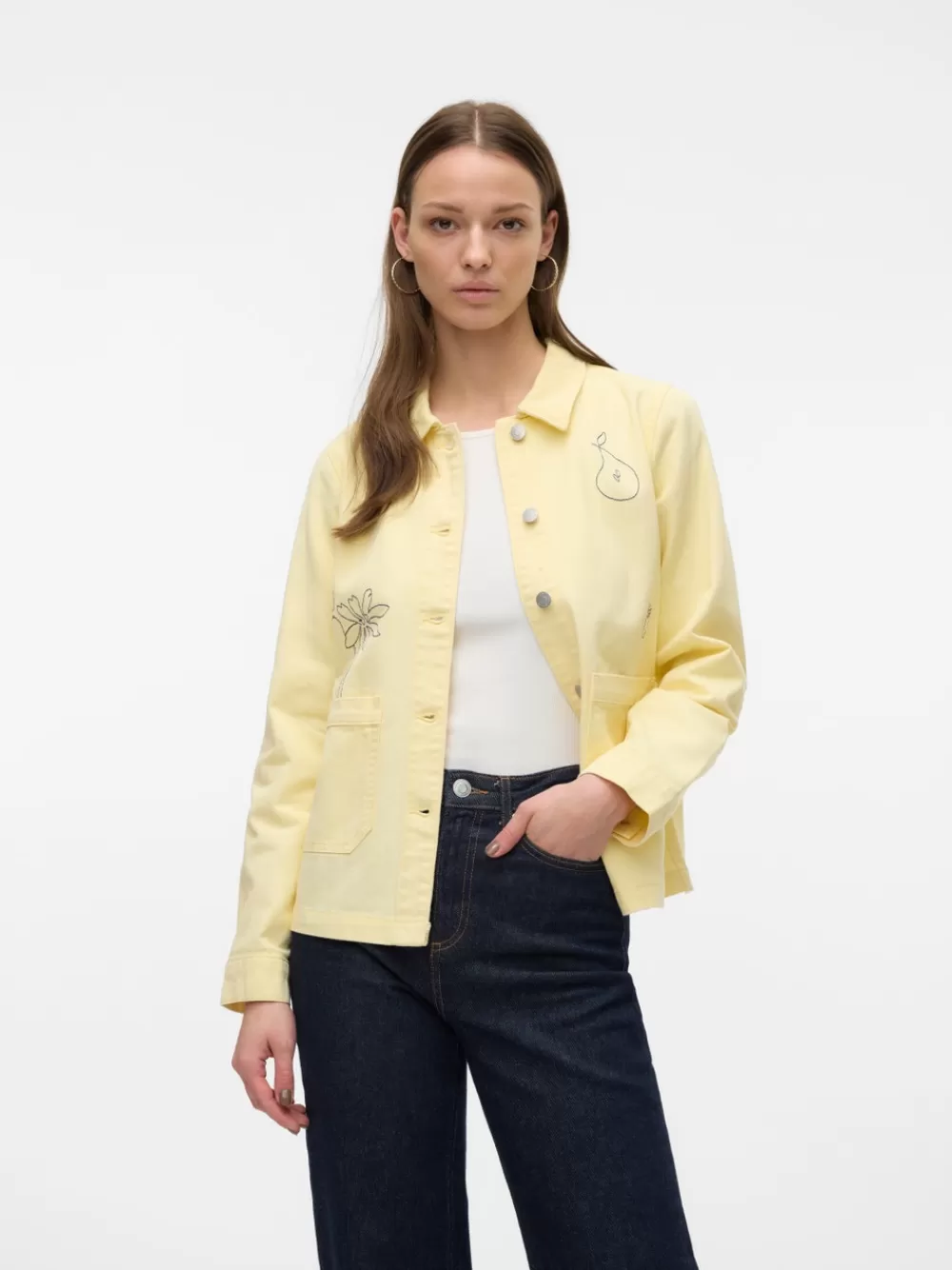 VERO MODA VMVILJA Farkkutakki Anise Flower Best Sale