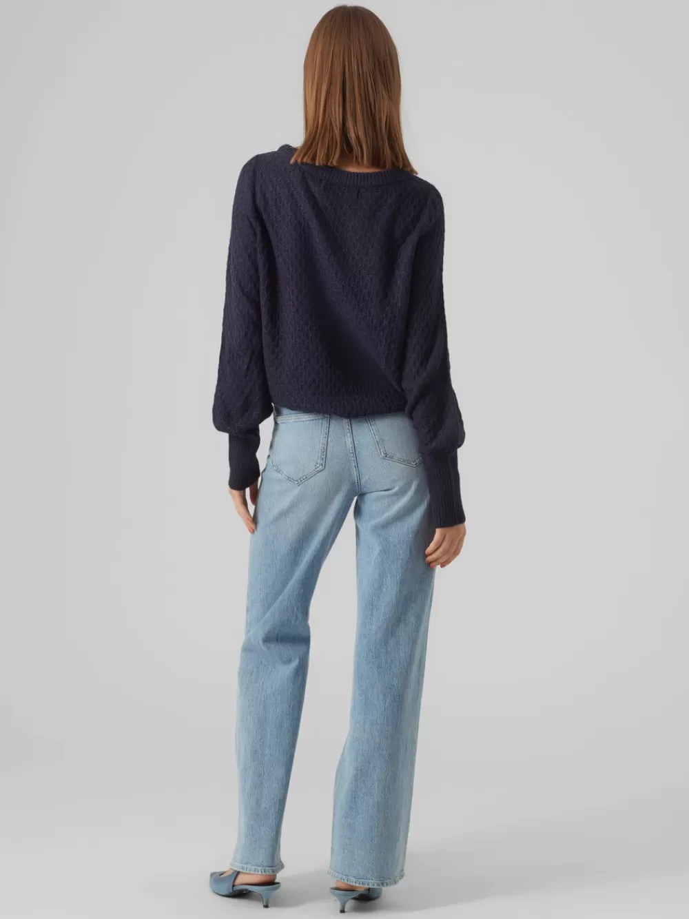 VERO MODA VMWAFFY Neulepuserot Navy Blazer Store