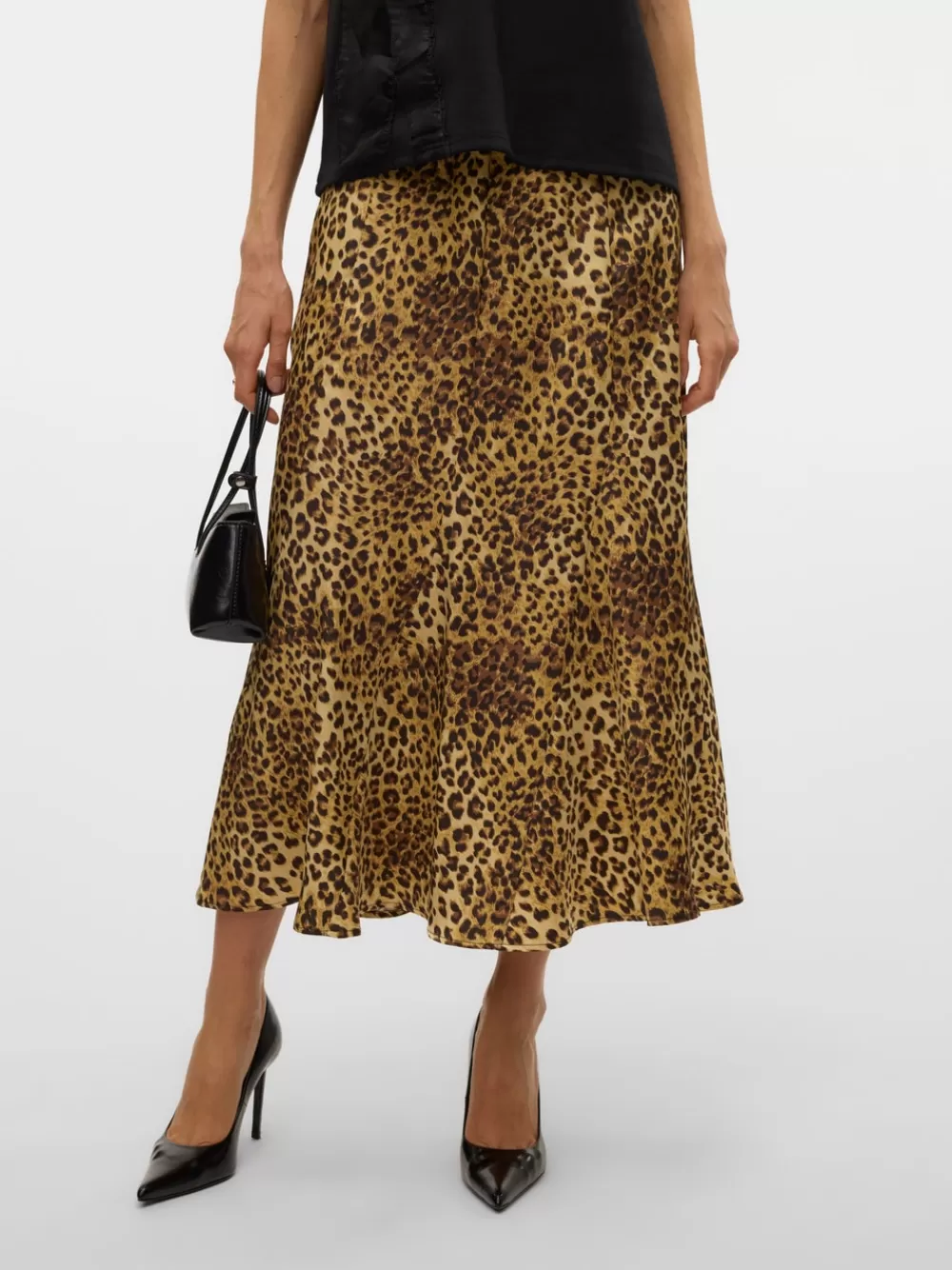 VERO MODA VMWAKI Korkea vyötärö Midihame Black Cheap