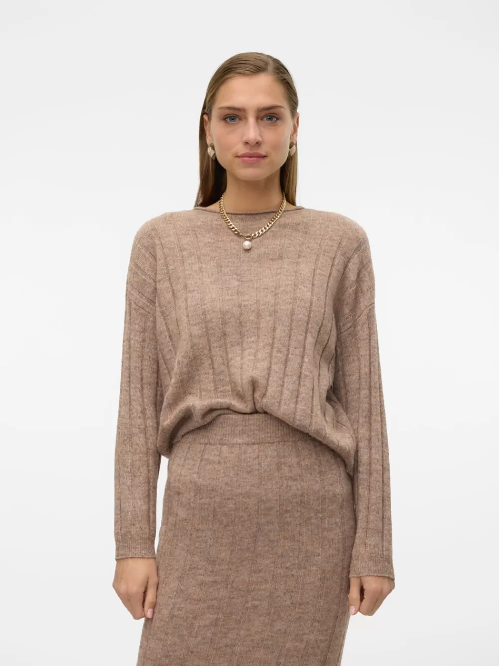 VERO MODA VMWILLA Neulepuserot Silver Mink Outlet