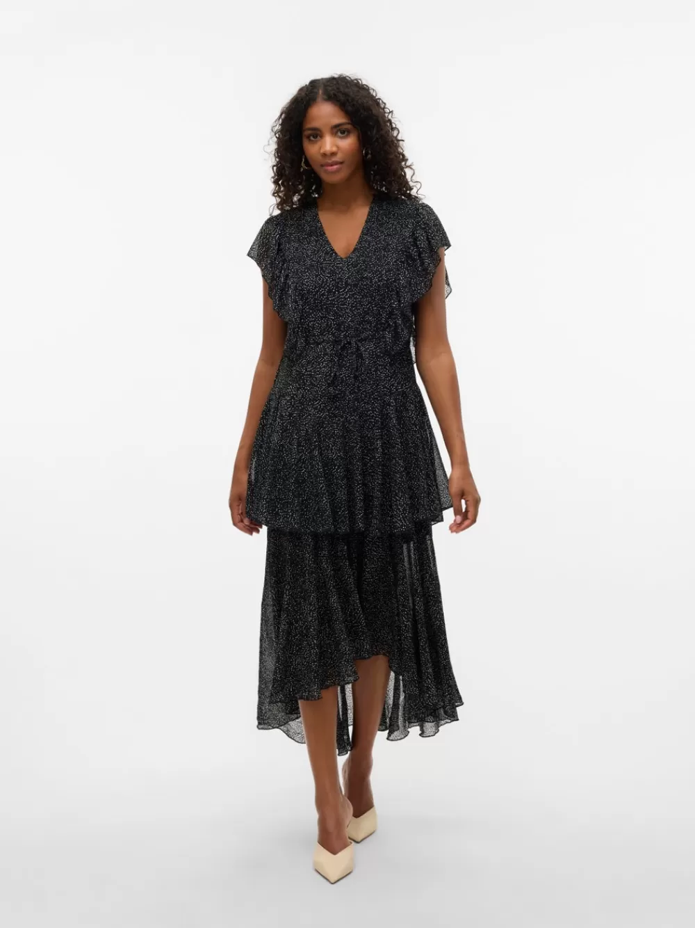 VERO MODA VMYLLDES Pitkä mekko Black Fashion