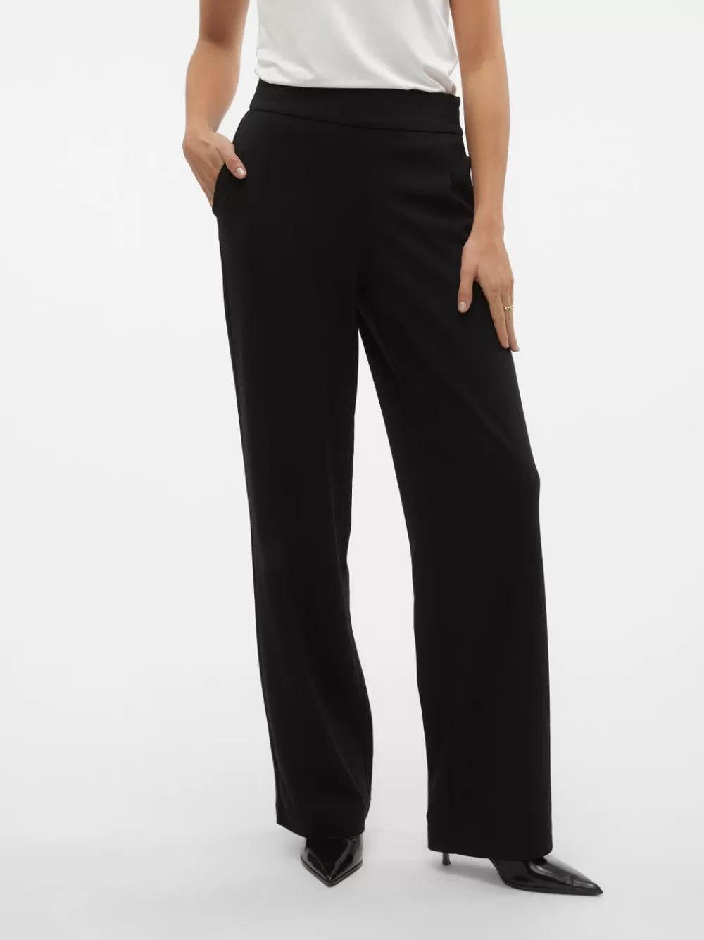 VERO MODA VMZAMIRA Korkea vyötärö Housut Black Online