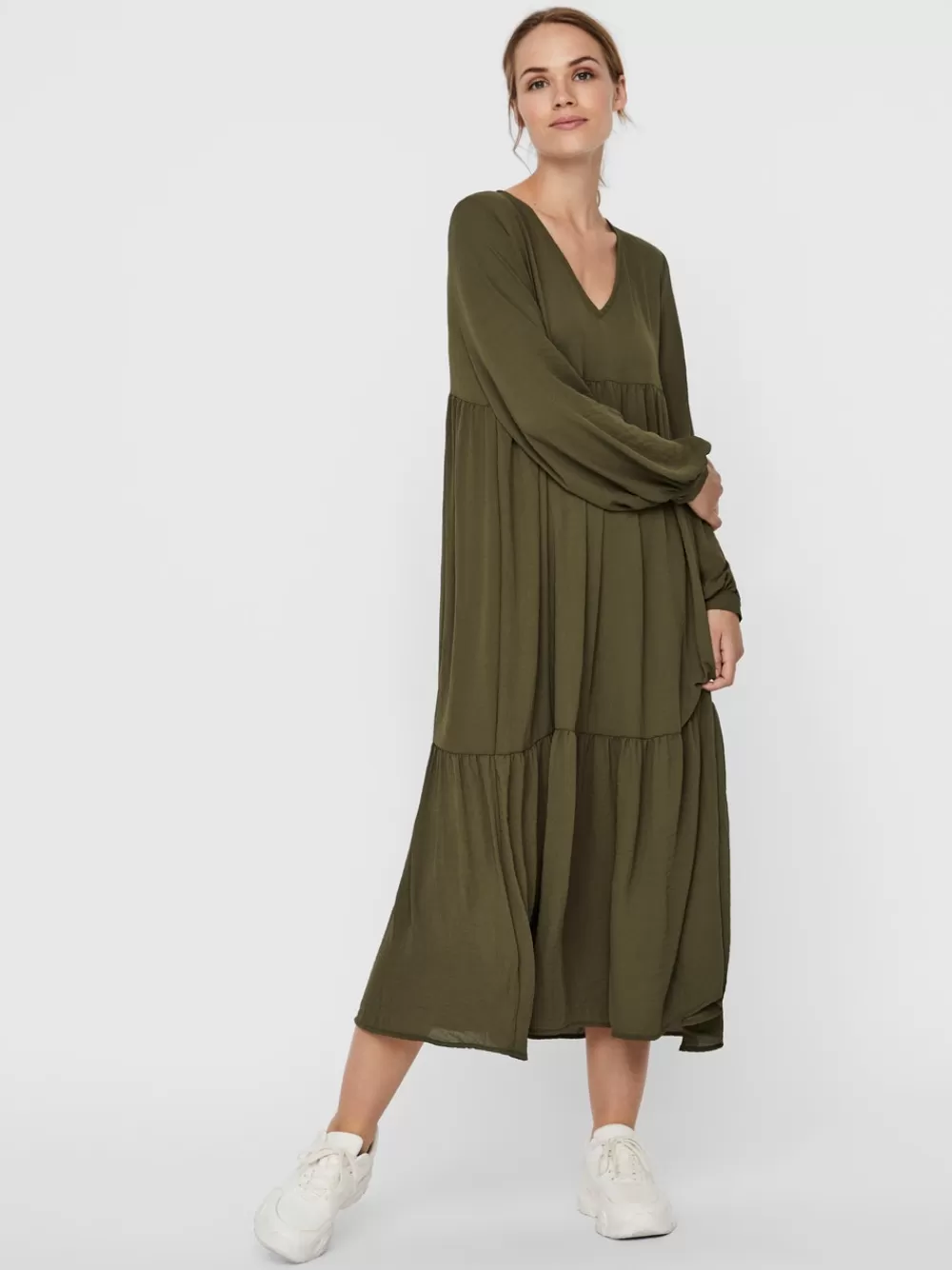 VERO MODA VMZIGGA Pitkä mekko Ivy Green Cheap