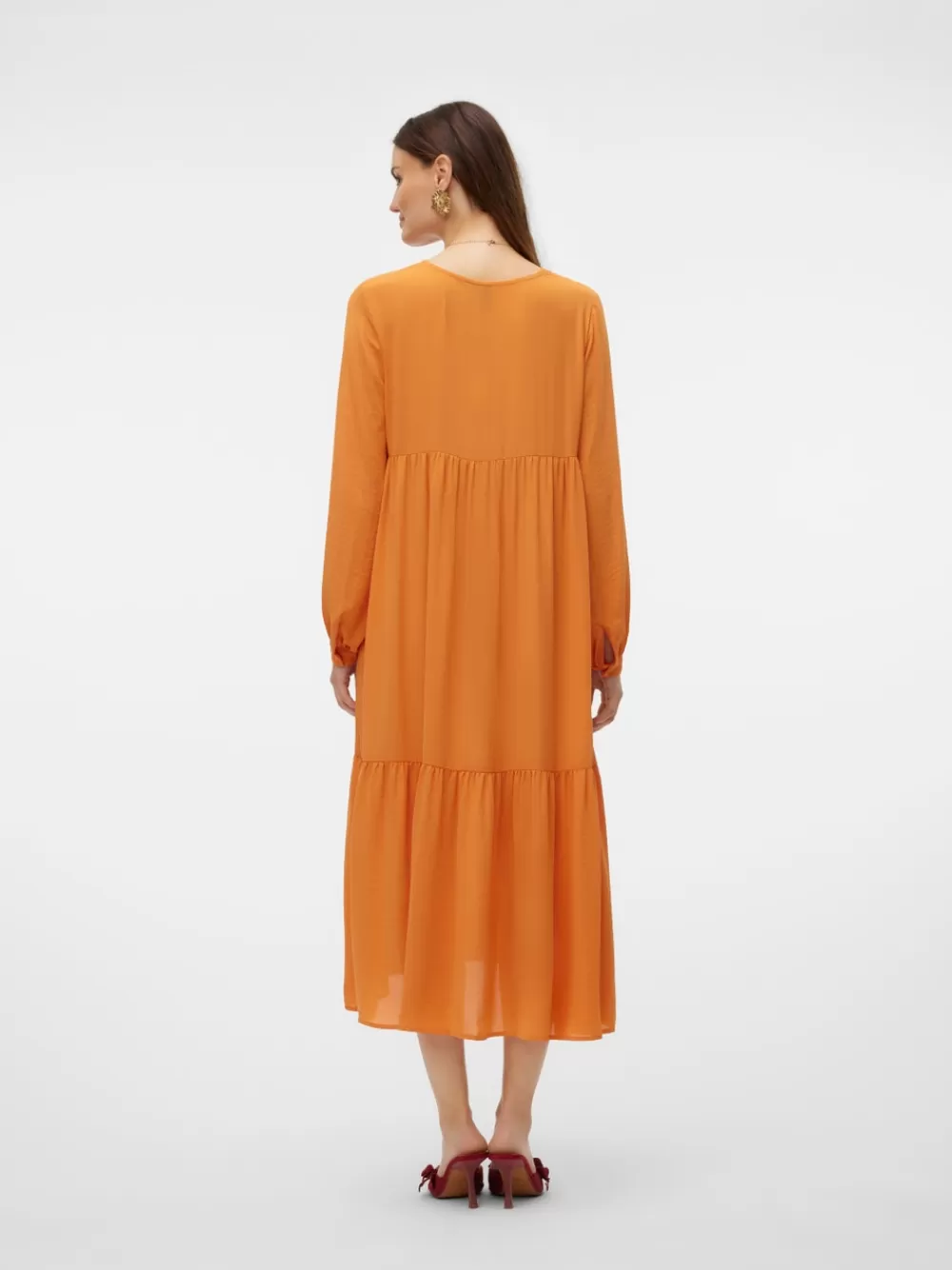 VERO MODA VMZIGGA Pitkä mekko Golden Ochre Best