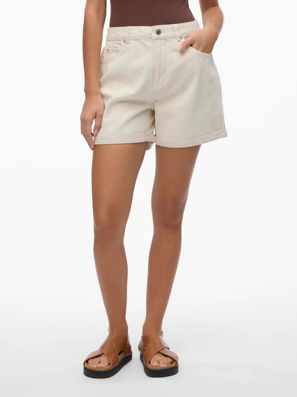 VERO MODA VMZURI Shortsit Ecru Sale