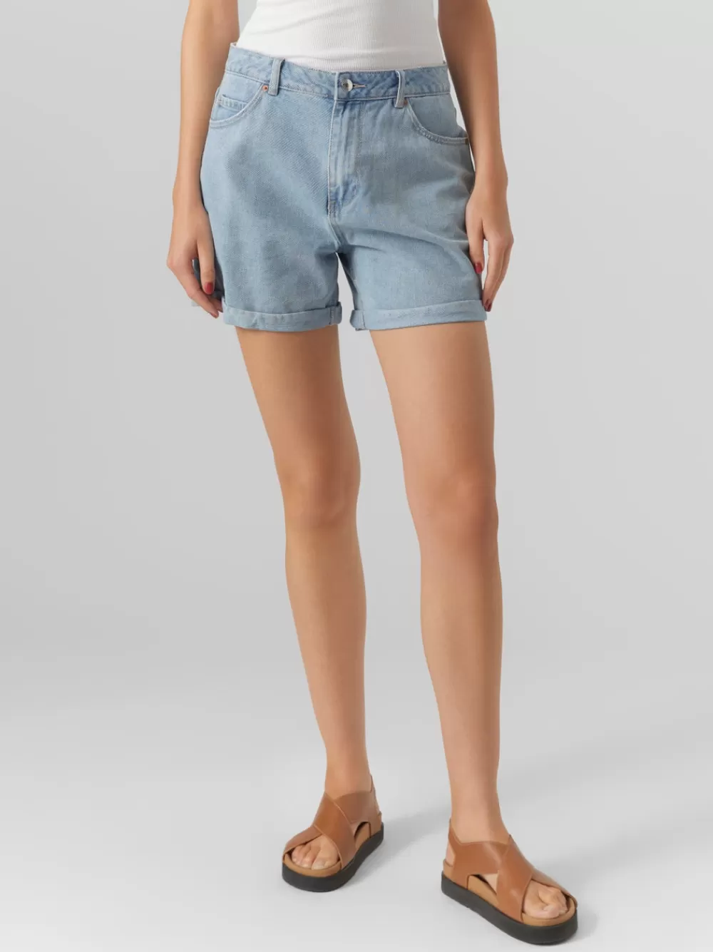 VERO MODA VMZURI Shortsit Light Blue Denim Fashion