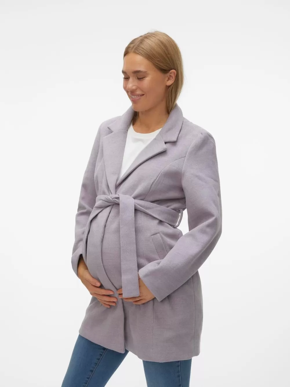 VERO MODA V-pääntie Takit Medium Grey Melange Sale