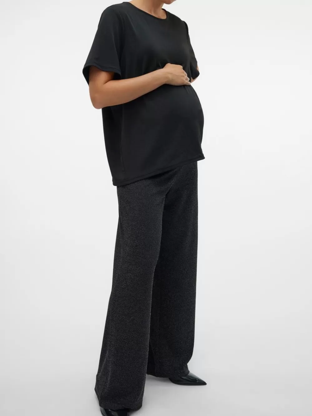 VERO MODA Wide leg fit Housut Black Cheap