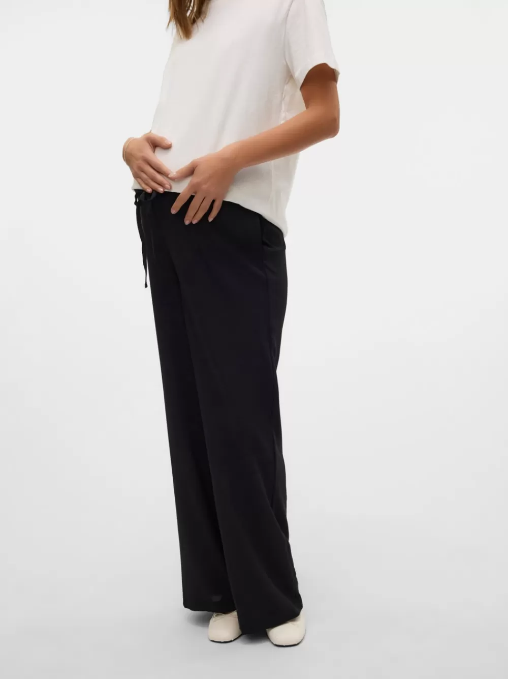 VERO MODA Wide leg fit Housut Black Cheap