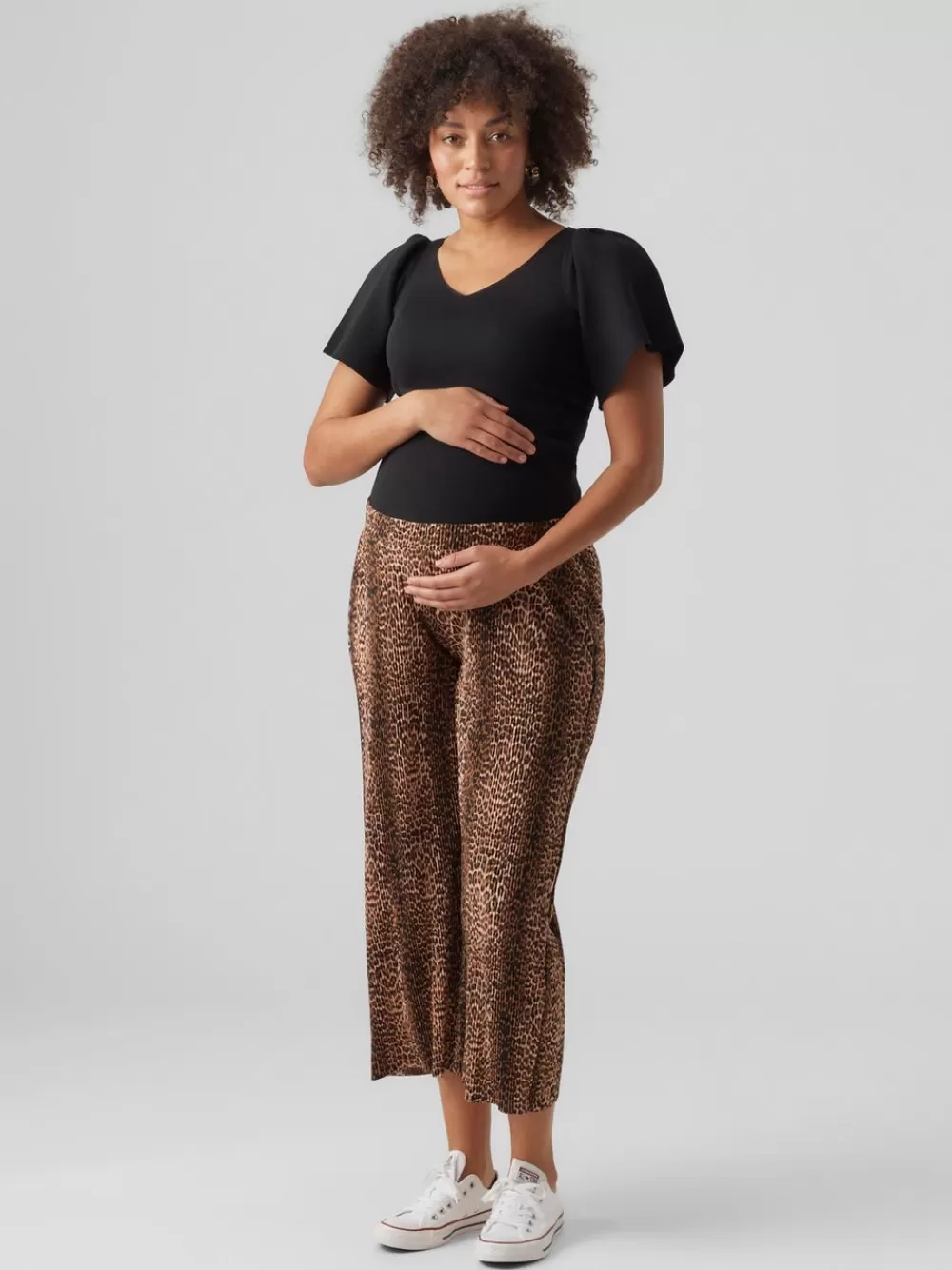 VERO MODA Wide leg fit Housut Black Best