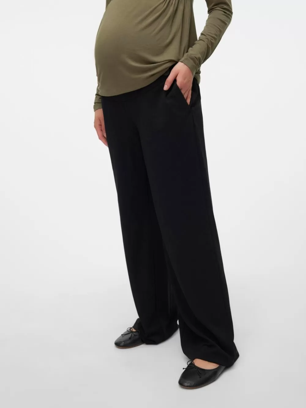 VERO MODA Wide leg fit Housut Black Outlet