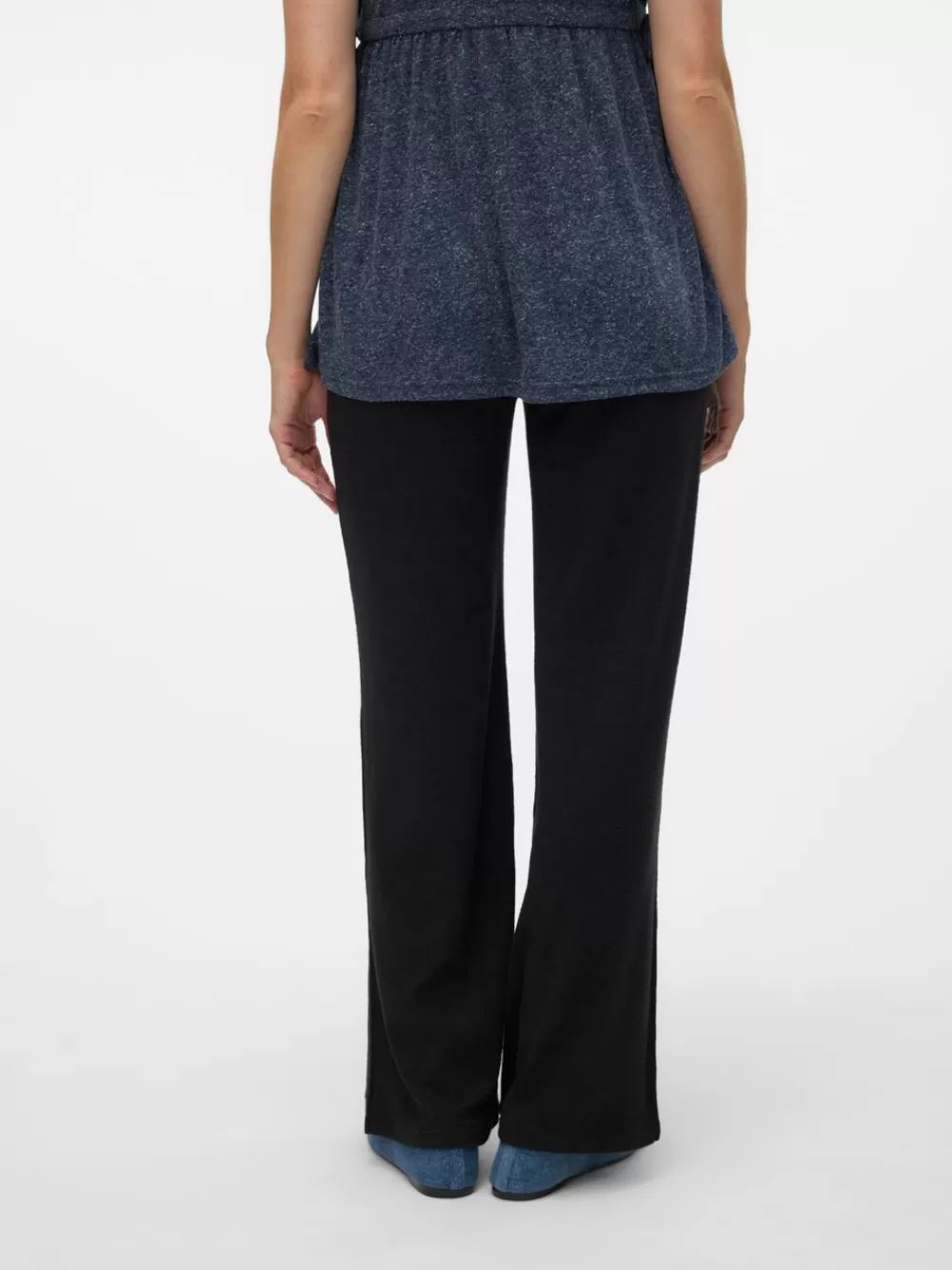 VERO MODA Wide leg fit Sivuhalkiot Housut Black Best
